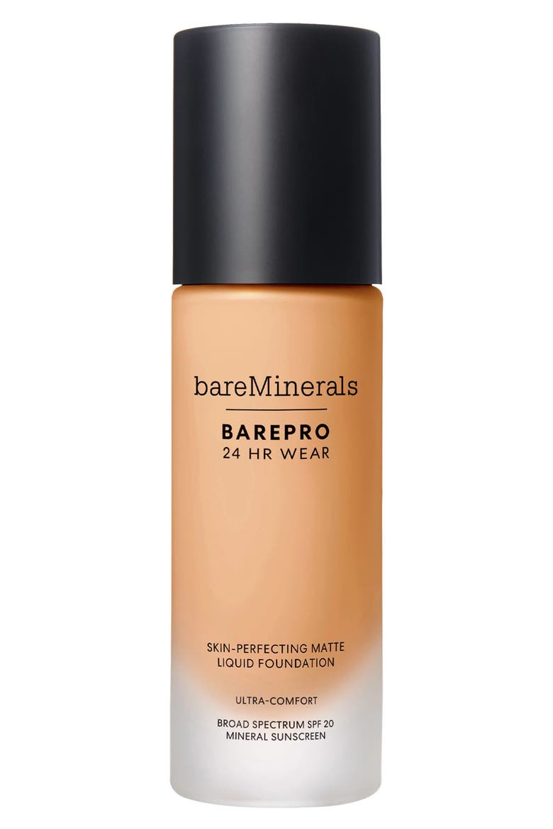 BAREPRO 24HR Wear Skin-Perfecting Matte Liquid Foundation Mineral SPF 20 PA++, Main, color, MEDIUM 30 NEUTRAL