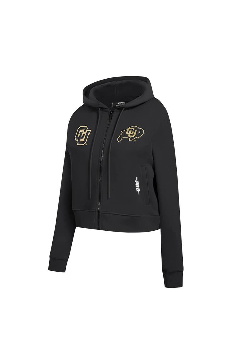 PRO STANDARD Women's Pro Standard Black Colorado Buffaloes Game Day Sequin Full-Zip Hooded Jacket, Alternate, color, 