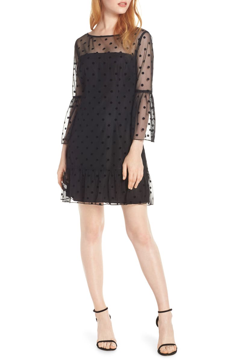 BB Dakota by Steve Madden BB Dakota Swiss Dot Dress, Main, color, 