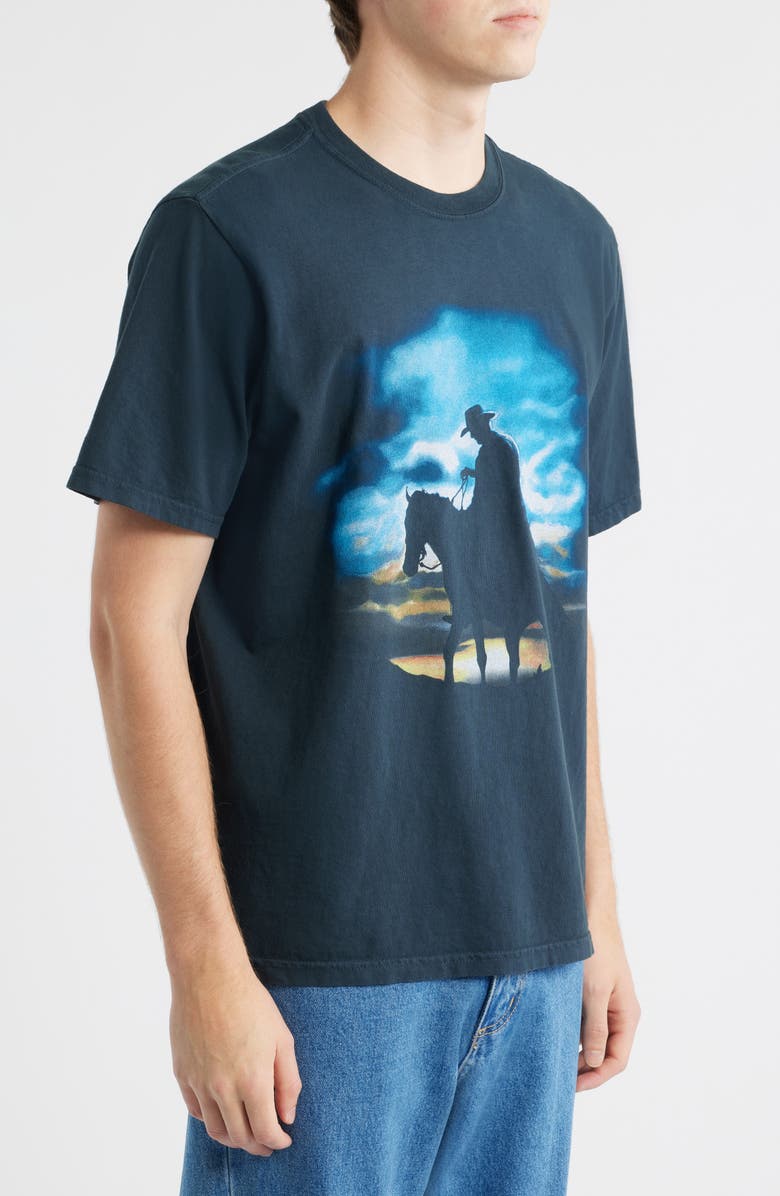 ONE OF THESE DAYS Harvest Moon Graphic T-Shirt, Alternate, color, Washed Black