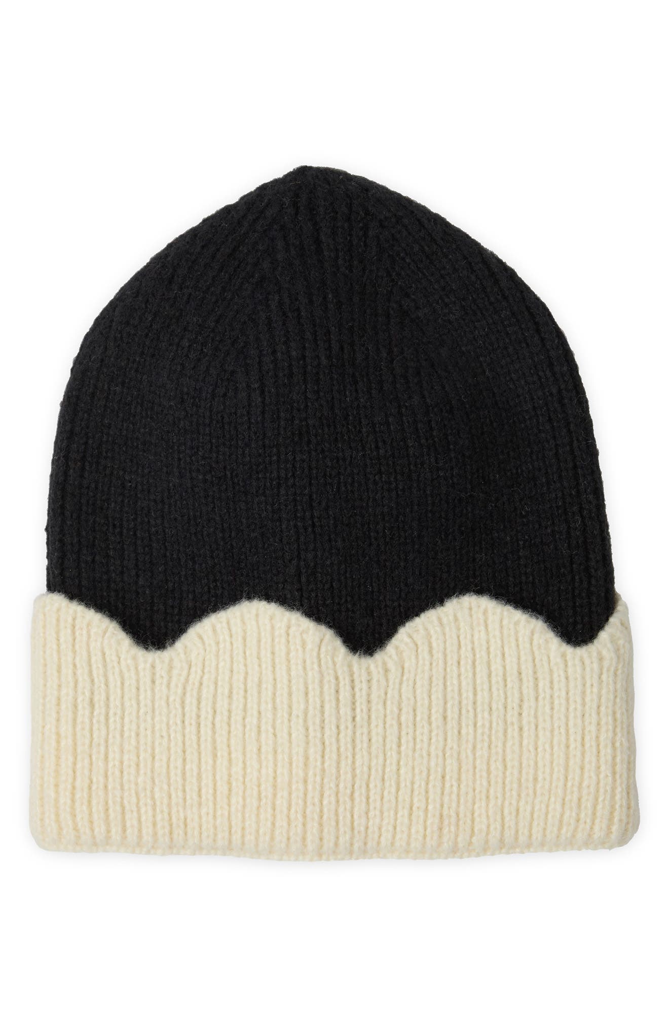 SAACHI Scallop Trim Beanie