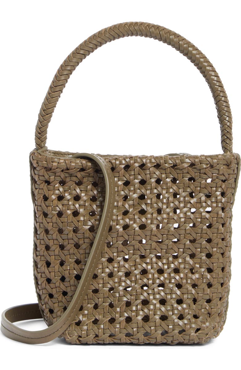 Madewell The Handwoven Cane Mini Bag, Main, color, Pressed Sage