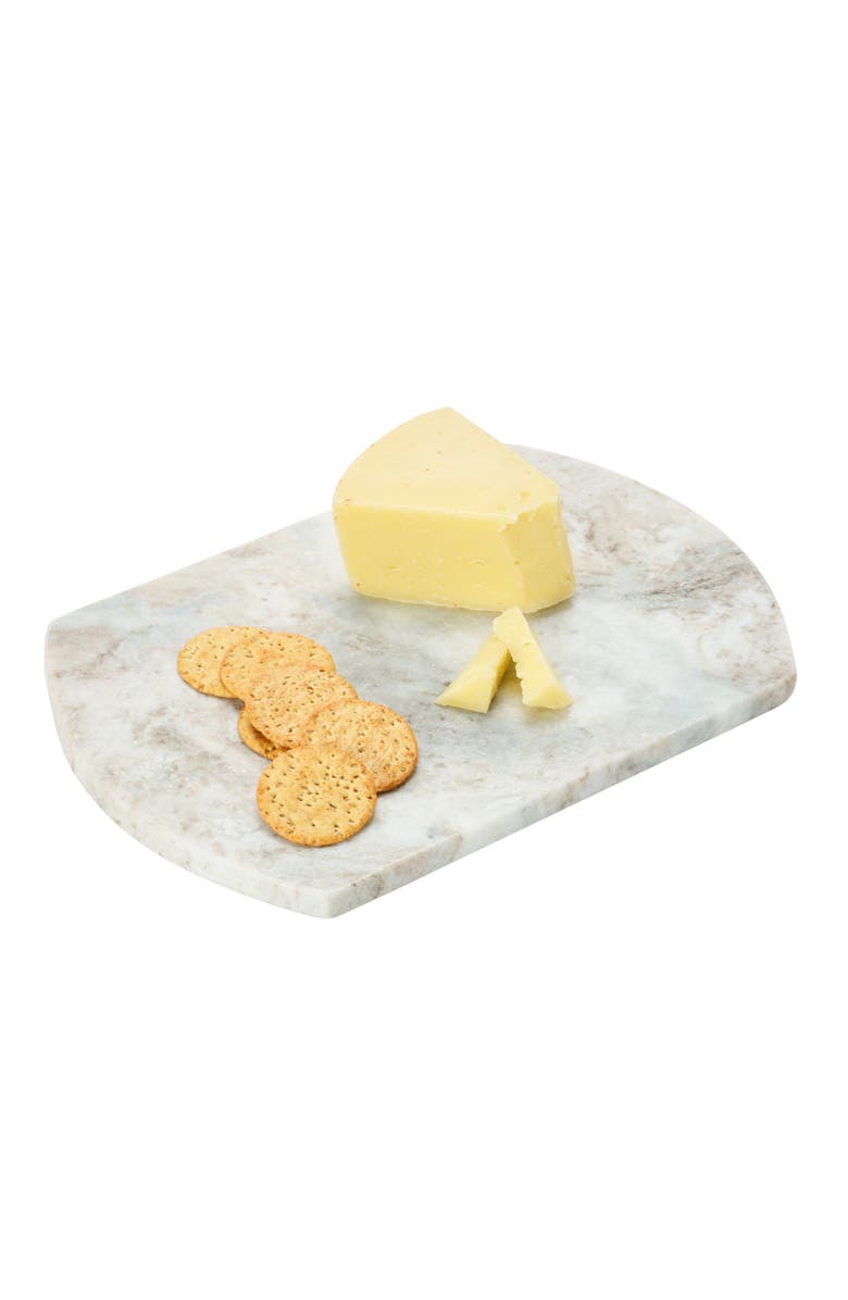 Storied Home Long Marble Cutting Board, Buff, Alternate, color, Cream