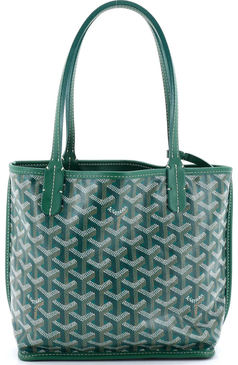 Pre-Owned Goyard Anjou Reversible Tote Coated Canvas Mini, Main, color,