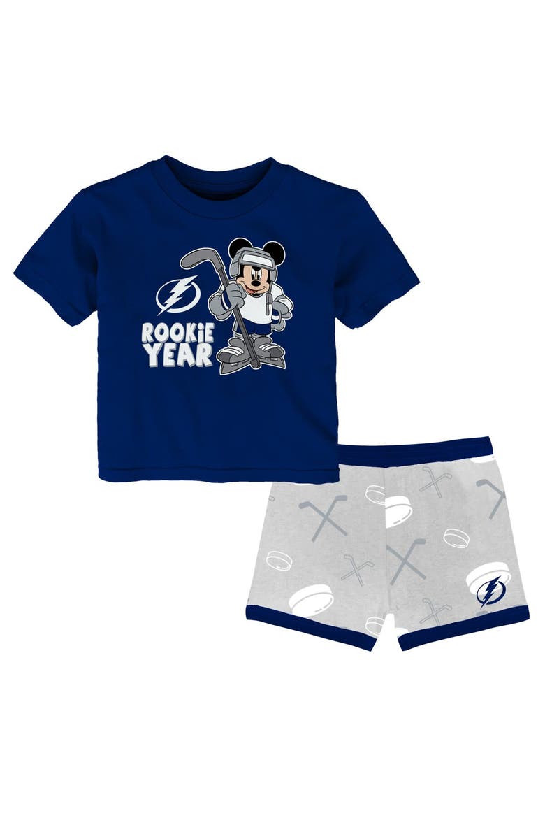 Toddler Tampa Bay Lightning Disney Rookie Year T-Shirt & Shorts Set, Main, color, Royal