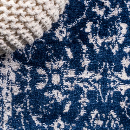 Jonathan Y Soleiman Modern Persian Area Rug In Navy