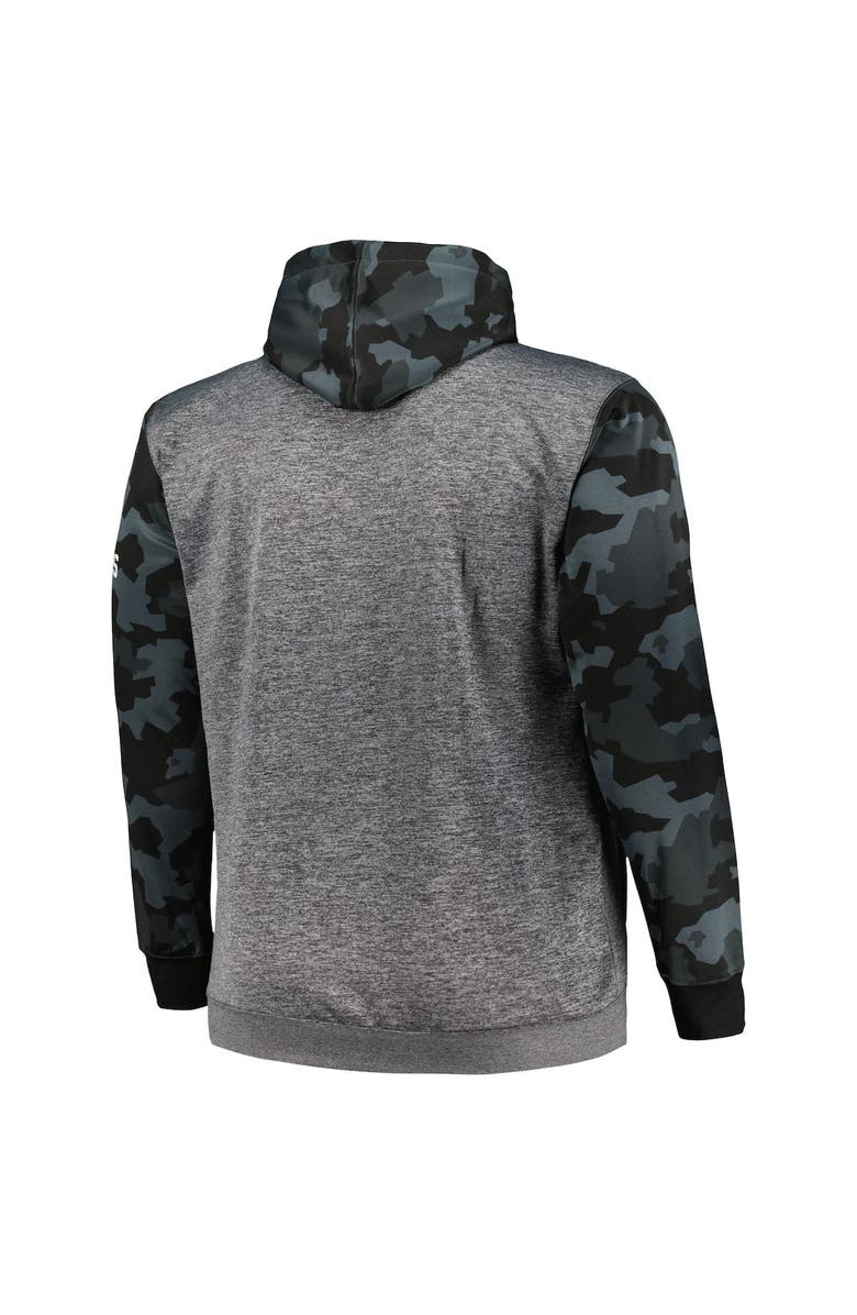 FANATICS Men's Fanatics Branded Heather Charcoal New England Patriots Big & Tall Camo Pullover Hoodie, Alternate, color,