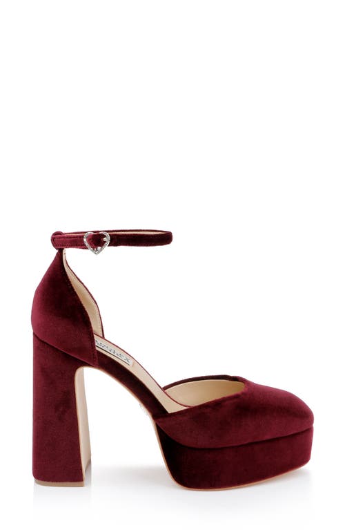 Badgley Mischka Collection Jayda Ankle Strap Platform Pump