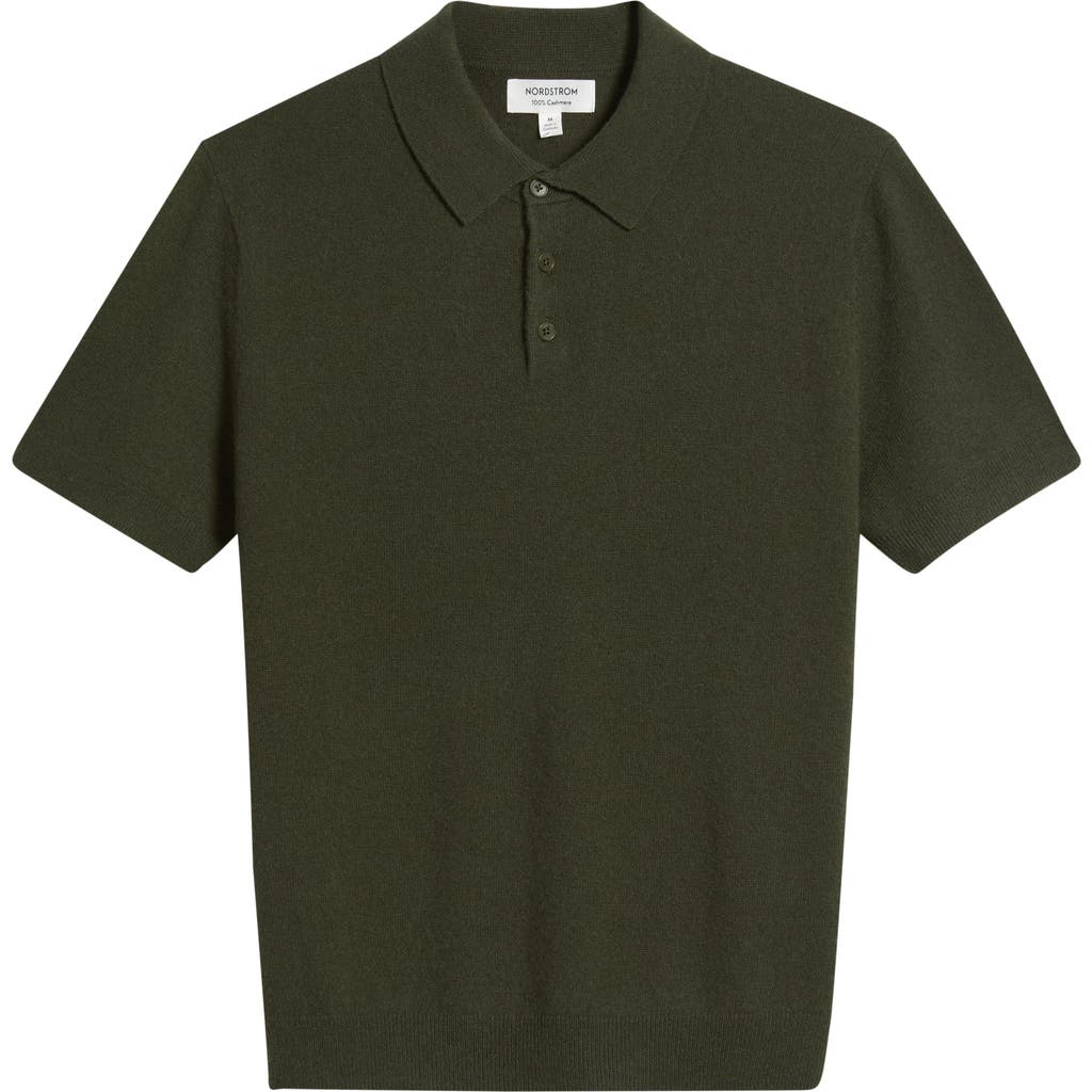 Nordstrom Cashmere Polo In Green