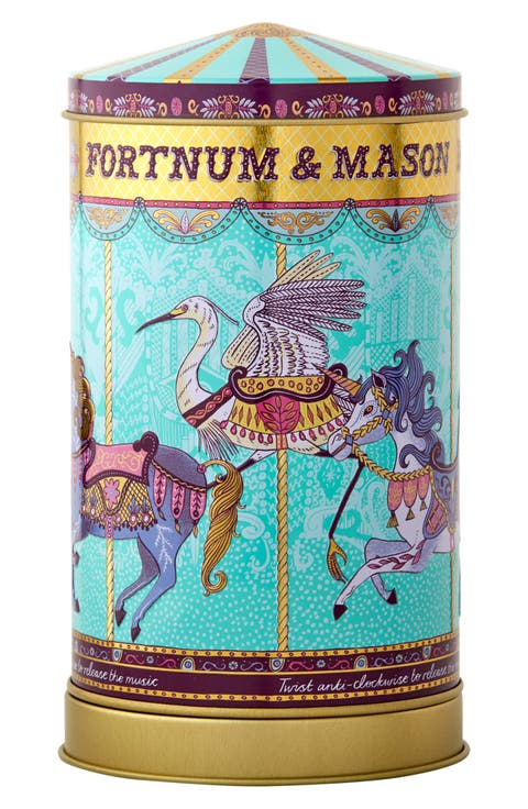 Mini Merry Go Round Musical Biscuit Tin