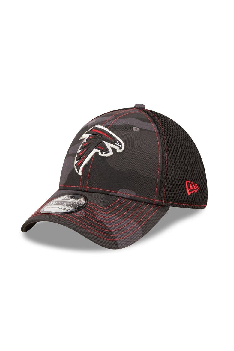 Men's New Era Camo/Black Atlanta Falcons  Logo Neo 39THIRTY Flex Hat, Alternate, color, Camo