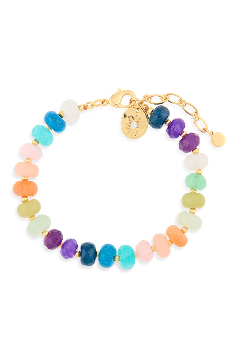 Semiprecious Stone Bracelet, Main, color, MULTI