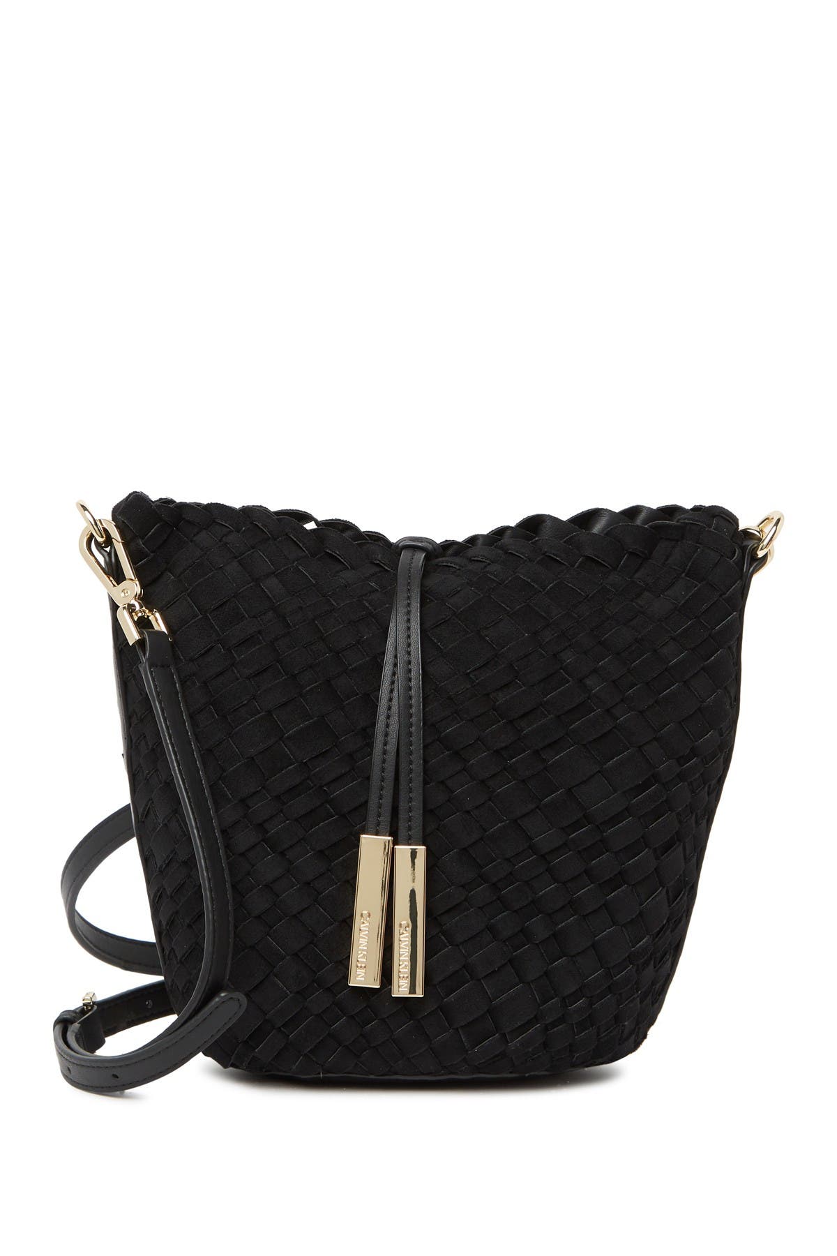 Calvin Klein Naomi Woven North/South Crossbody, Main, color, 