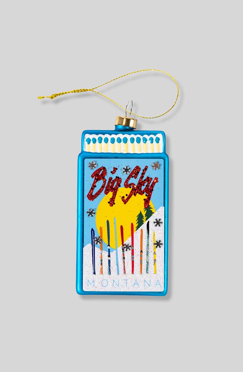 Furbish Matchbook Ornament - Big Sky, Main, color, Blue