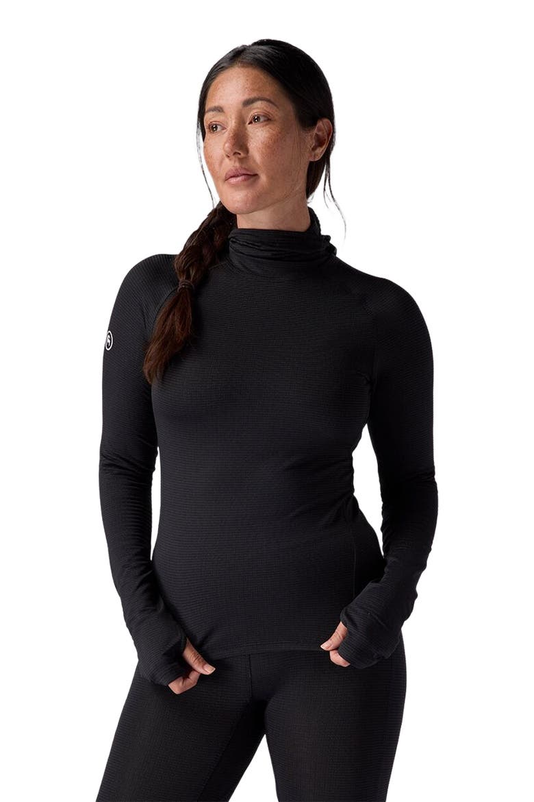 Pines Micrrid Ultra-Lt Baselayer Balaclava Top - Women's, Main, color, Black
