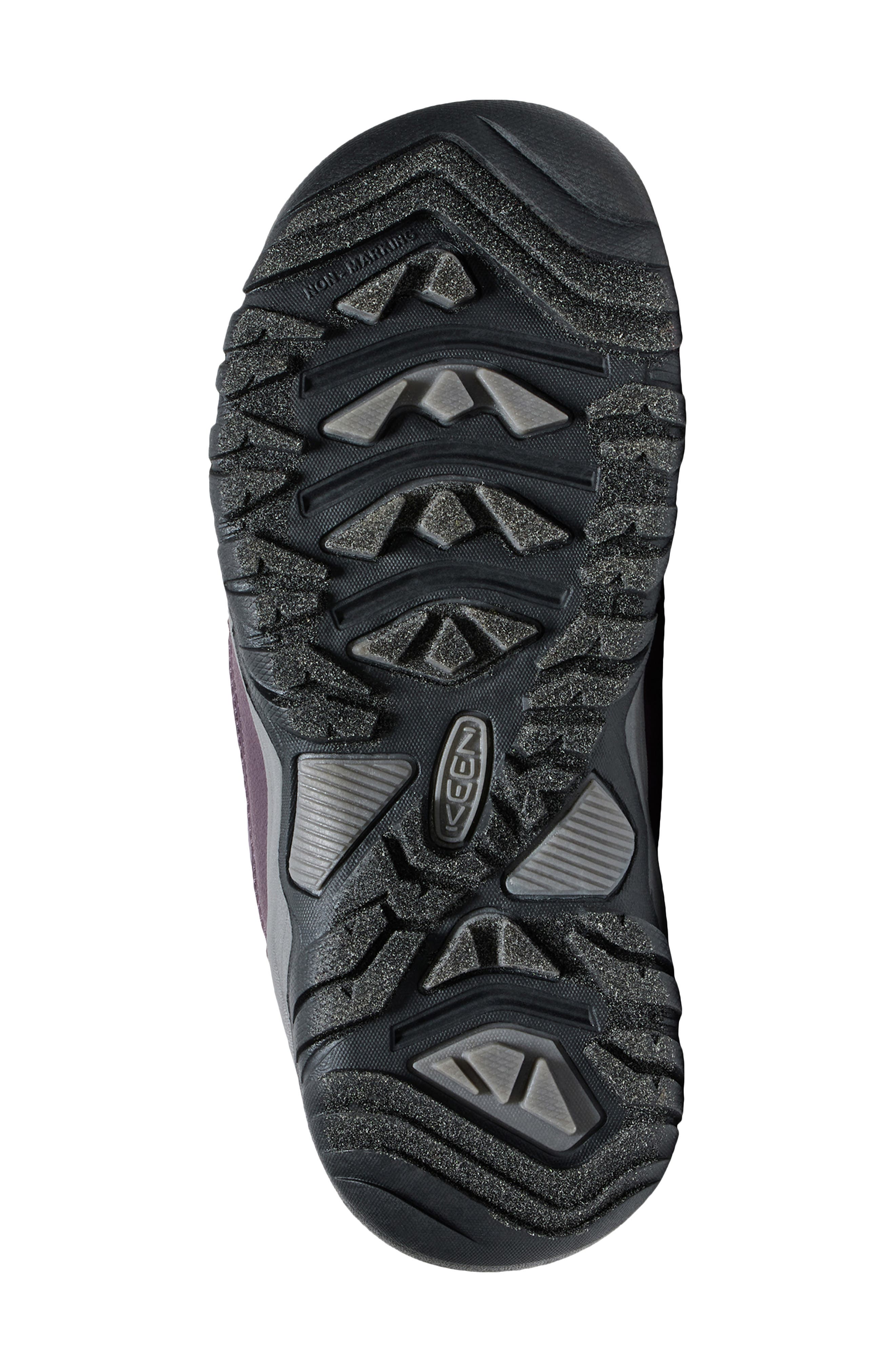 KEEN Kids' Puffrider Boot, Alternate, color, Black Plum/ Daiquiri Green