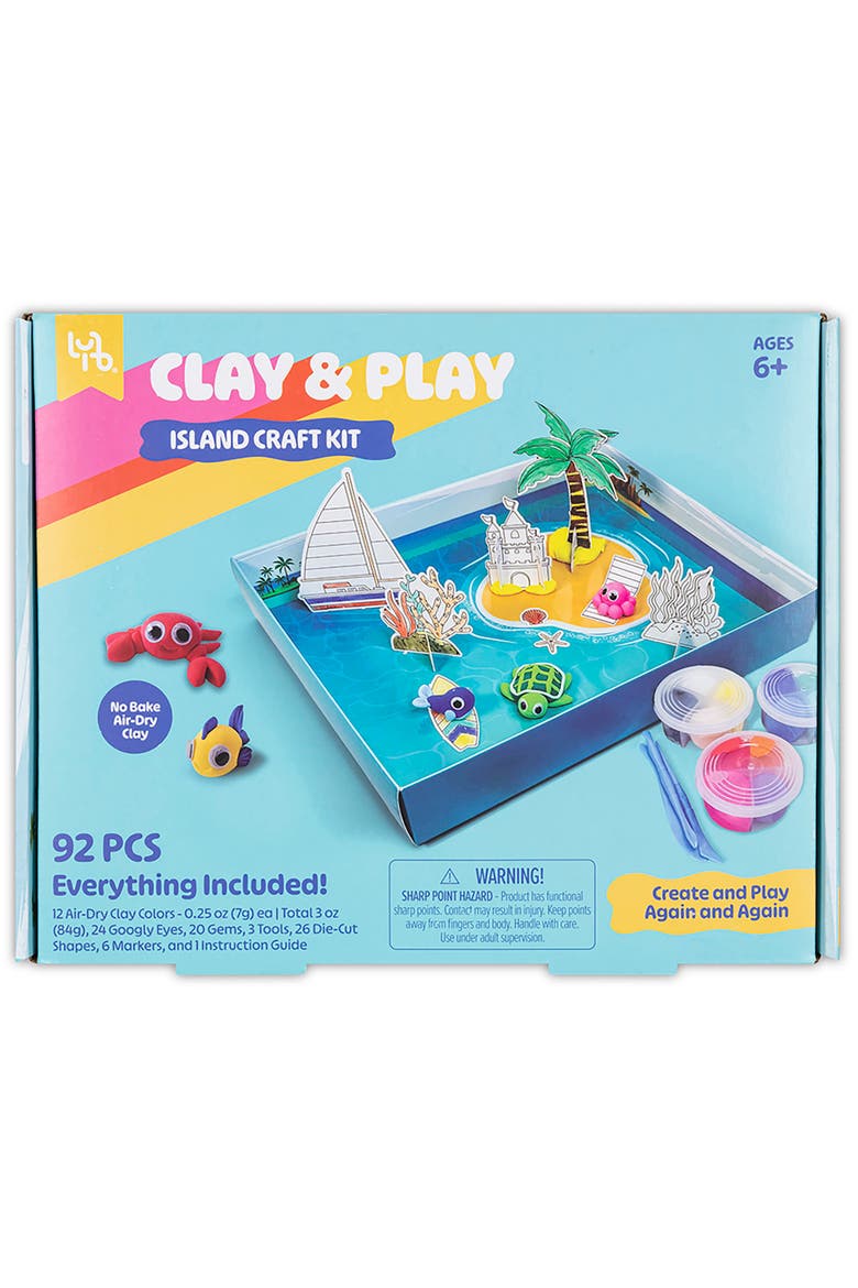 Island Adventure Craft Kit 92Pcs, Main, color, Multicolored