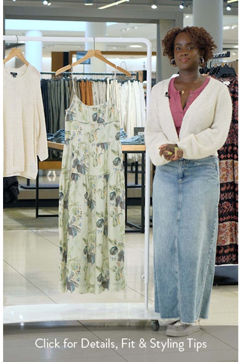 Benoit Floral Print Sleeveless Maxi Dress video