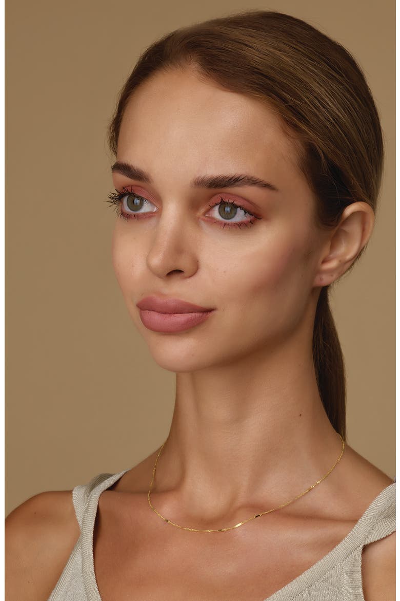 Flat Mariner Chain Necklace, Alternate, color, GOLD