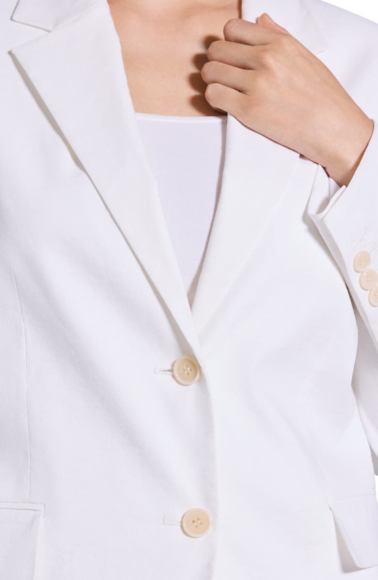 Theory Linen Blend Blazer, Alternate, color, White