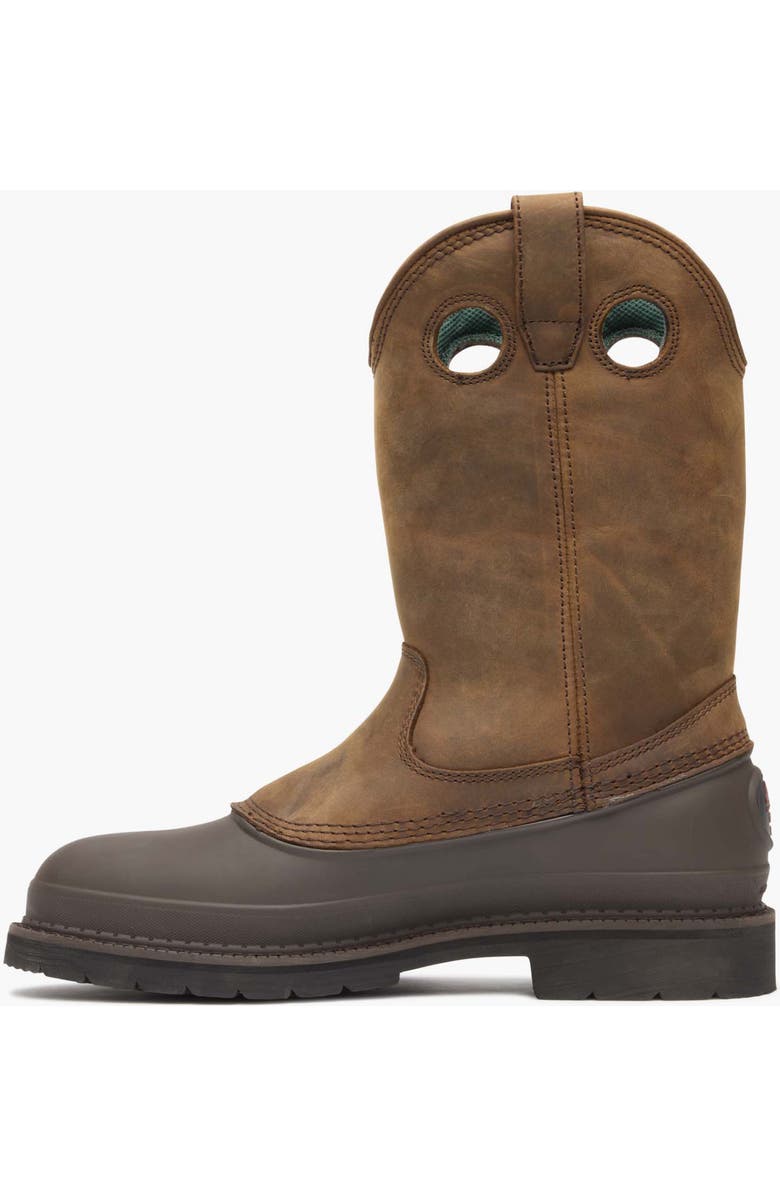 Georgia Boot Wellington Work Boot, Alternate, color, Mississippi Brown