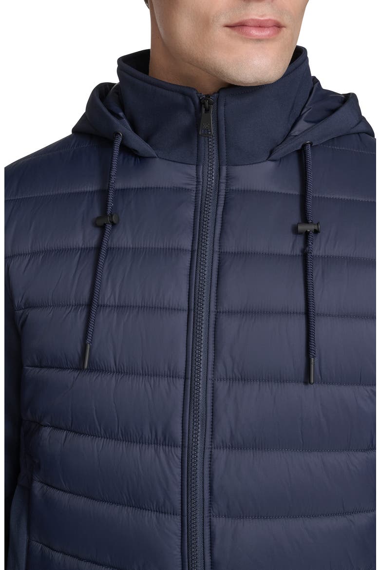 Quilted Zip-Up Jacket, Alternate, color, NAVY