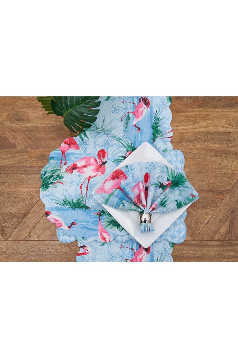 Paradise Coastal Table Runner 14" x 72", Alternate, color, Green