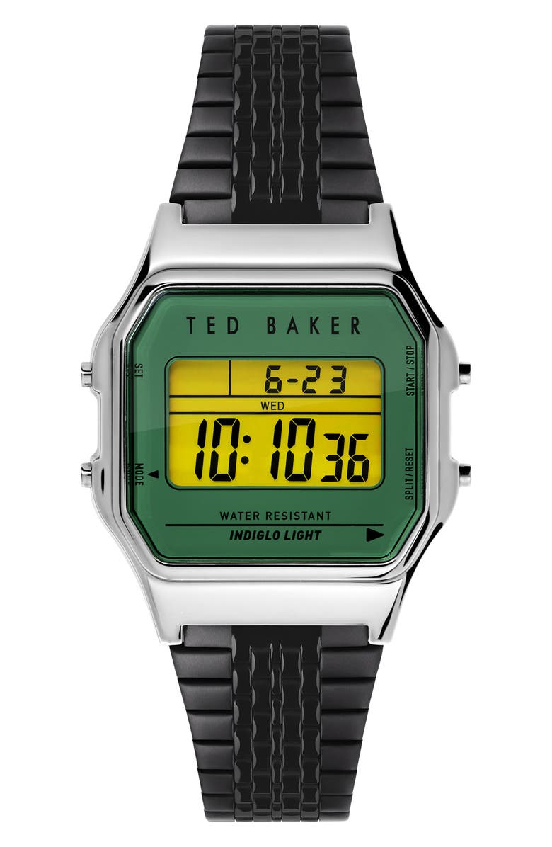 Ted Baker London Ted '80s Digital Bracelet Watch, 35.5mm, Main, color, 