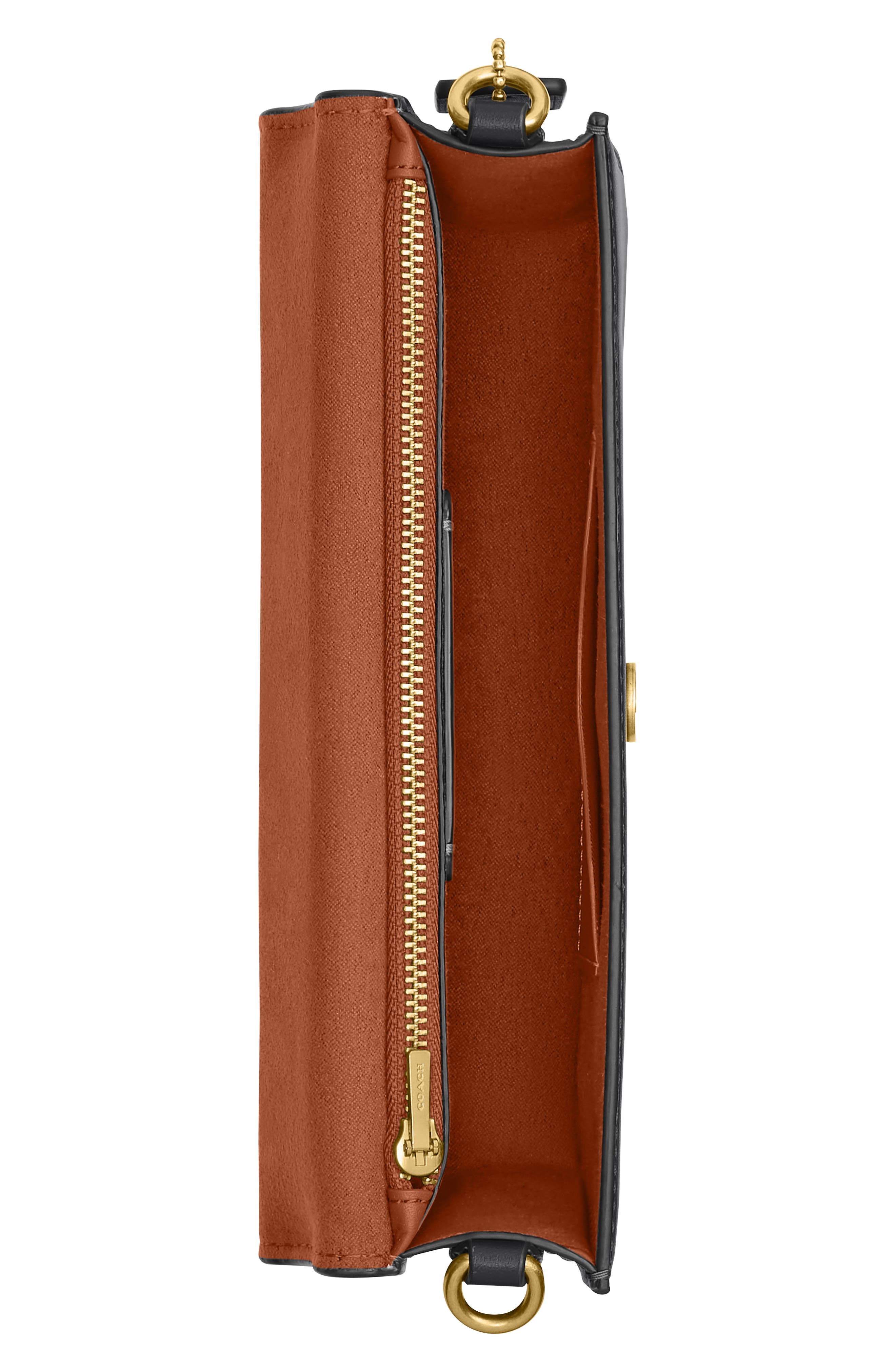 COACH Elora Refined Leather Top Handle Bag, Alternate, color, B4/ Black