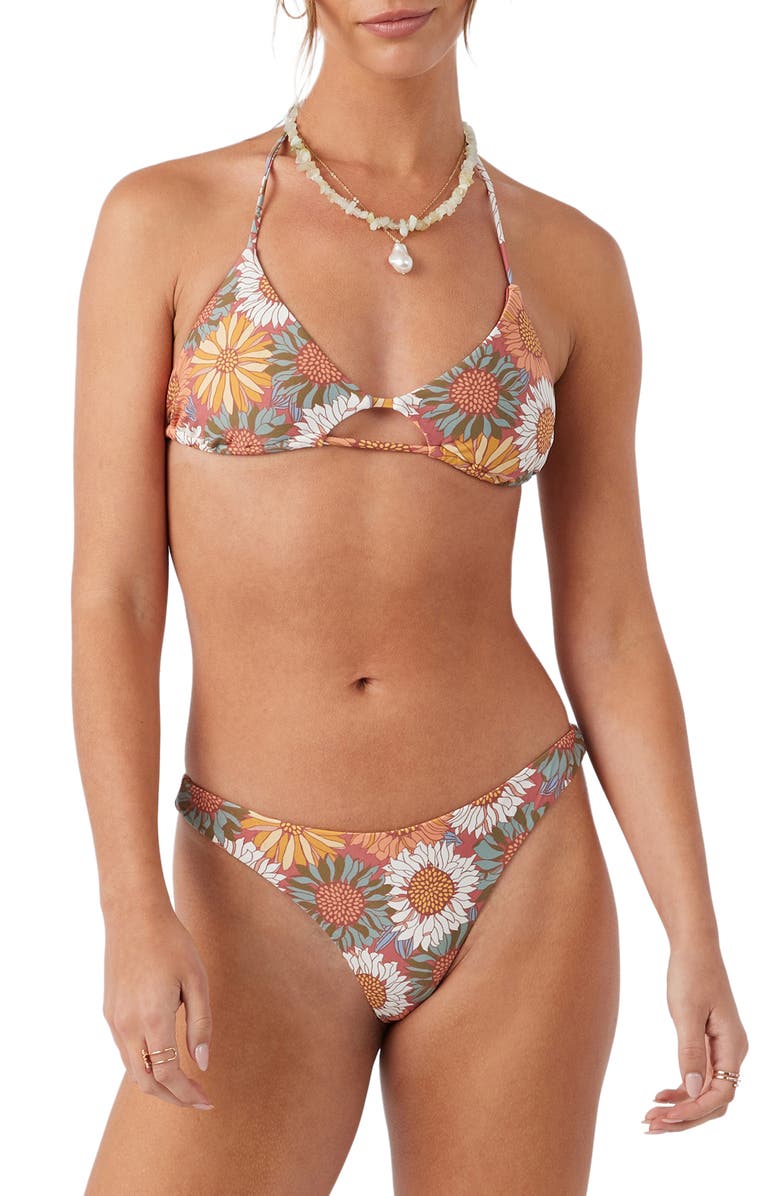 O'Neill Emma Sunflower Hermosa Bikini Bottoms, Alternate, color, 