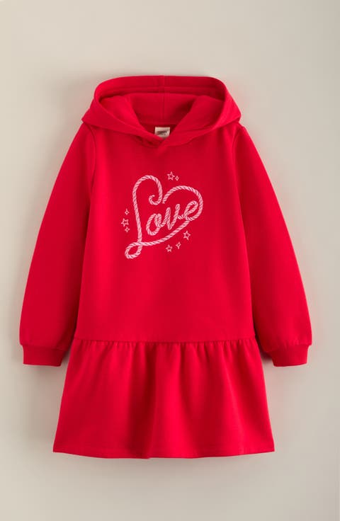 Kids' Hooded Pullover Dress