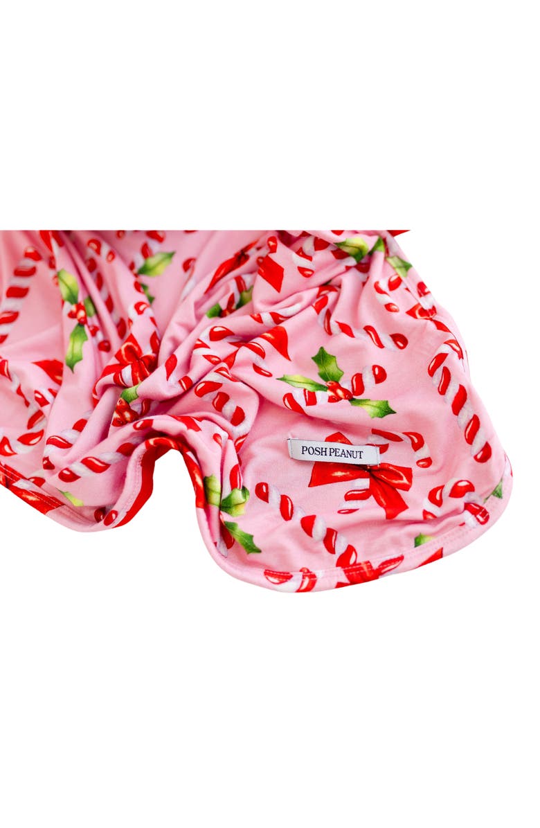 Posh Peanut Helen Candy Cane Patoo Reversible Blanket, Alternate, color, 
