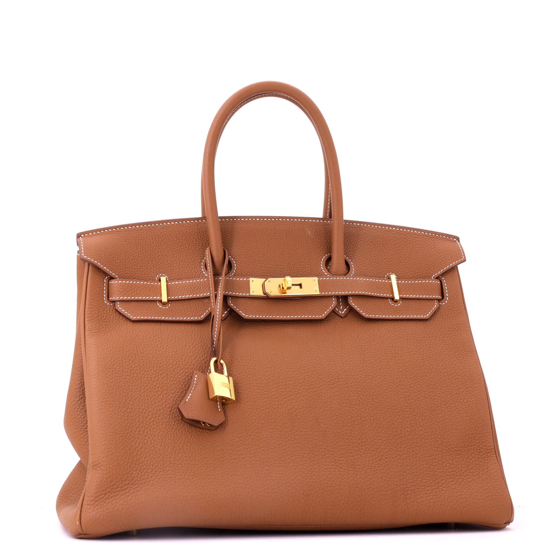 Birkin Handbag Brown Togo with Gold Hardware 35, Alternate, color, Metallic Gold