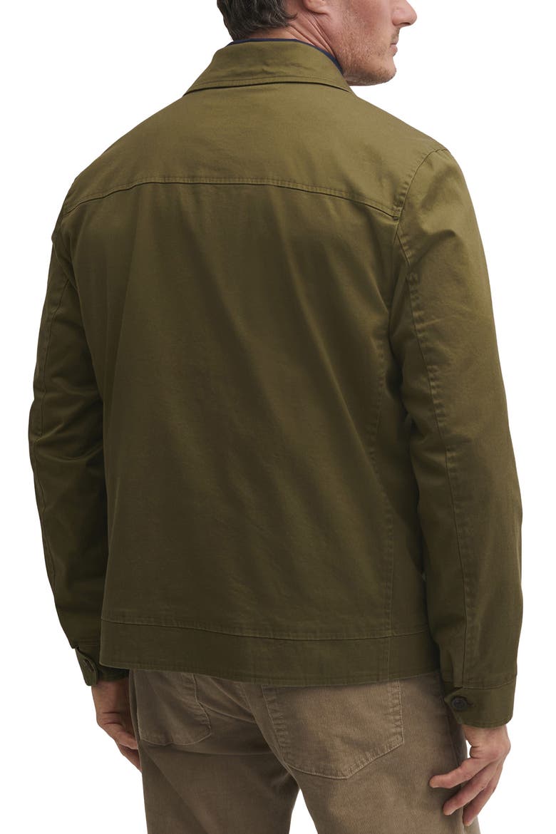 Stretch Cotton Bomber Jacket, Alternate, color, BURNT OLIVE