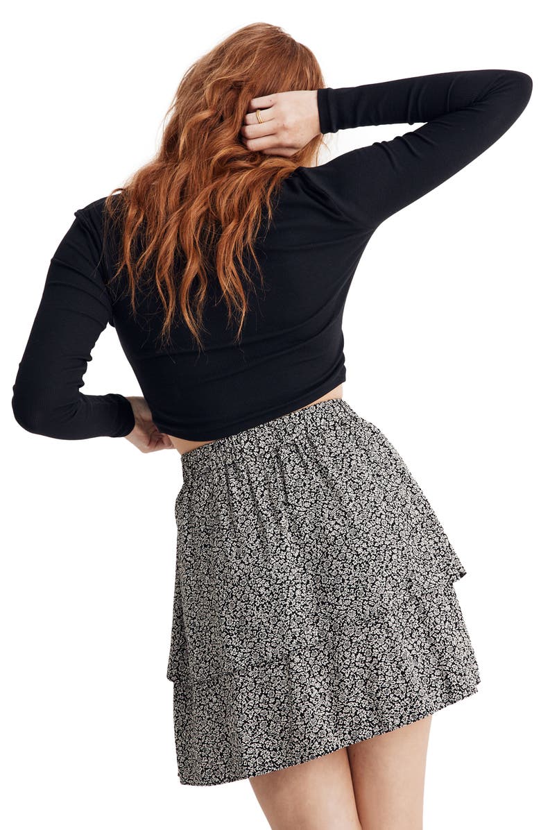 Madewell Fine Ribbed Supercrop Crewneck Long Sleeve T-Shirt, Alternate, color,