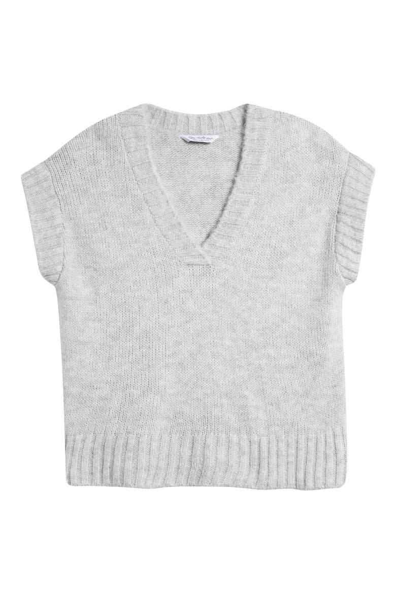 Cap Sleeve Knit Vest, Alternate, color, GREY