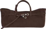 MARGESHERWOOD Grandma Buckle Suede Shoulder Bag