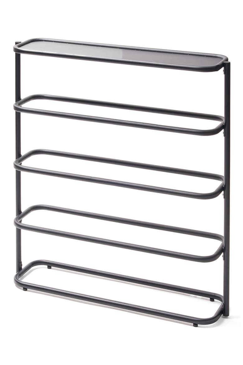 Obround Shoe Rack, Alternate, color, BLACK
