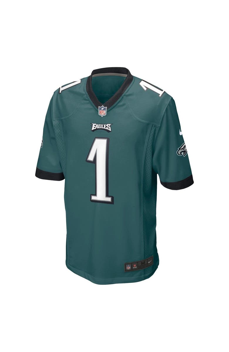 Nike Men's Nike Jalen Hurts Midnight Green Philadelphia Eagles Team Game Jersey, Alternate, color, Green