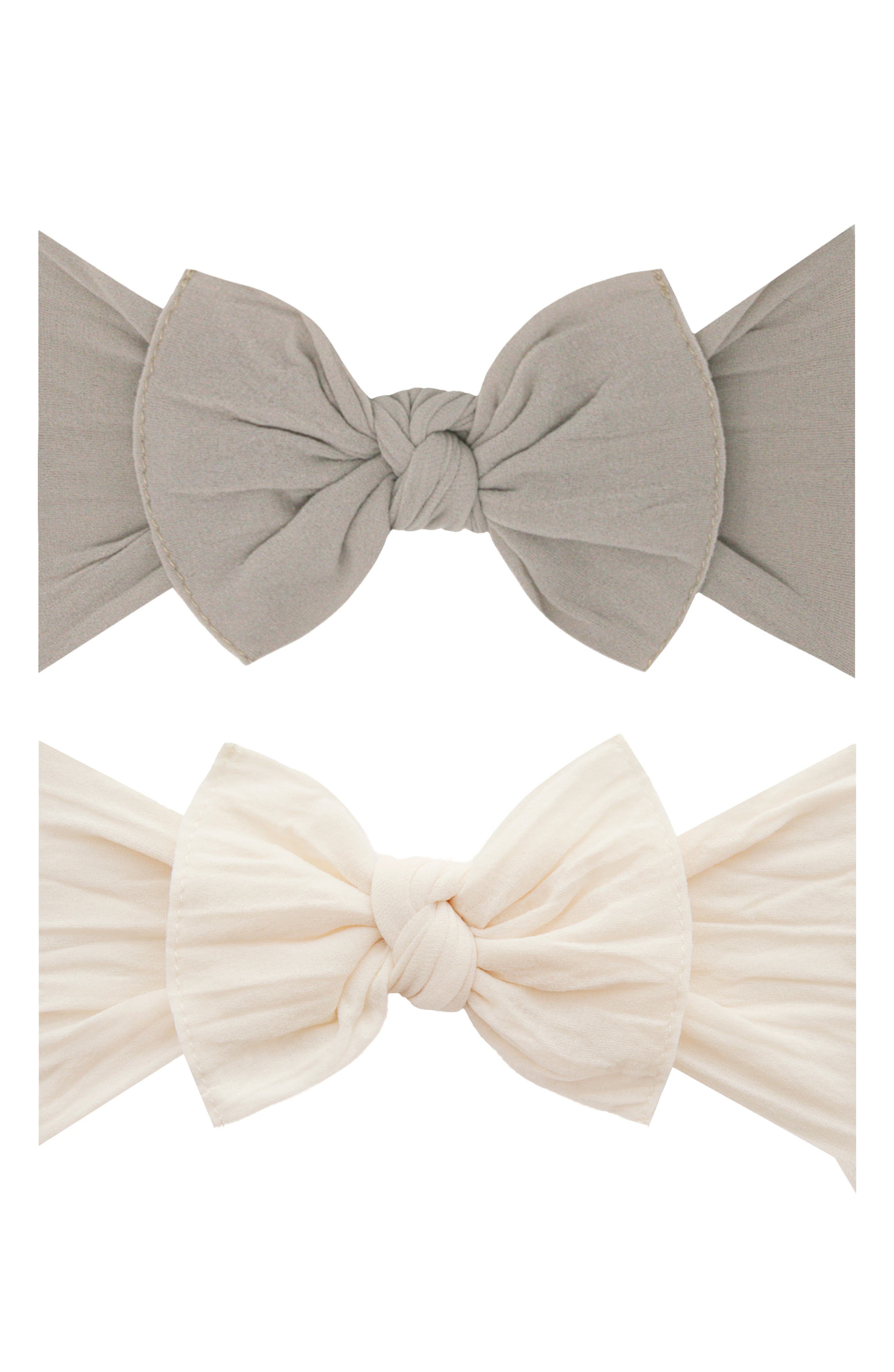 Baby Bling Headbands in Mushroom Oatmeal 