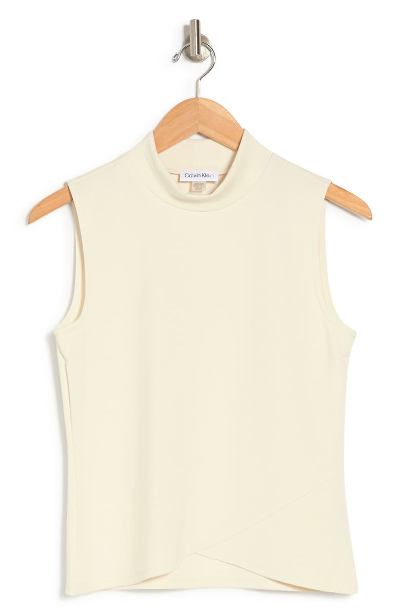 Calvin Klein Mock Neck Sleeveless Top, Alternate, color,