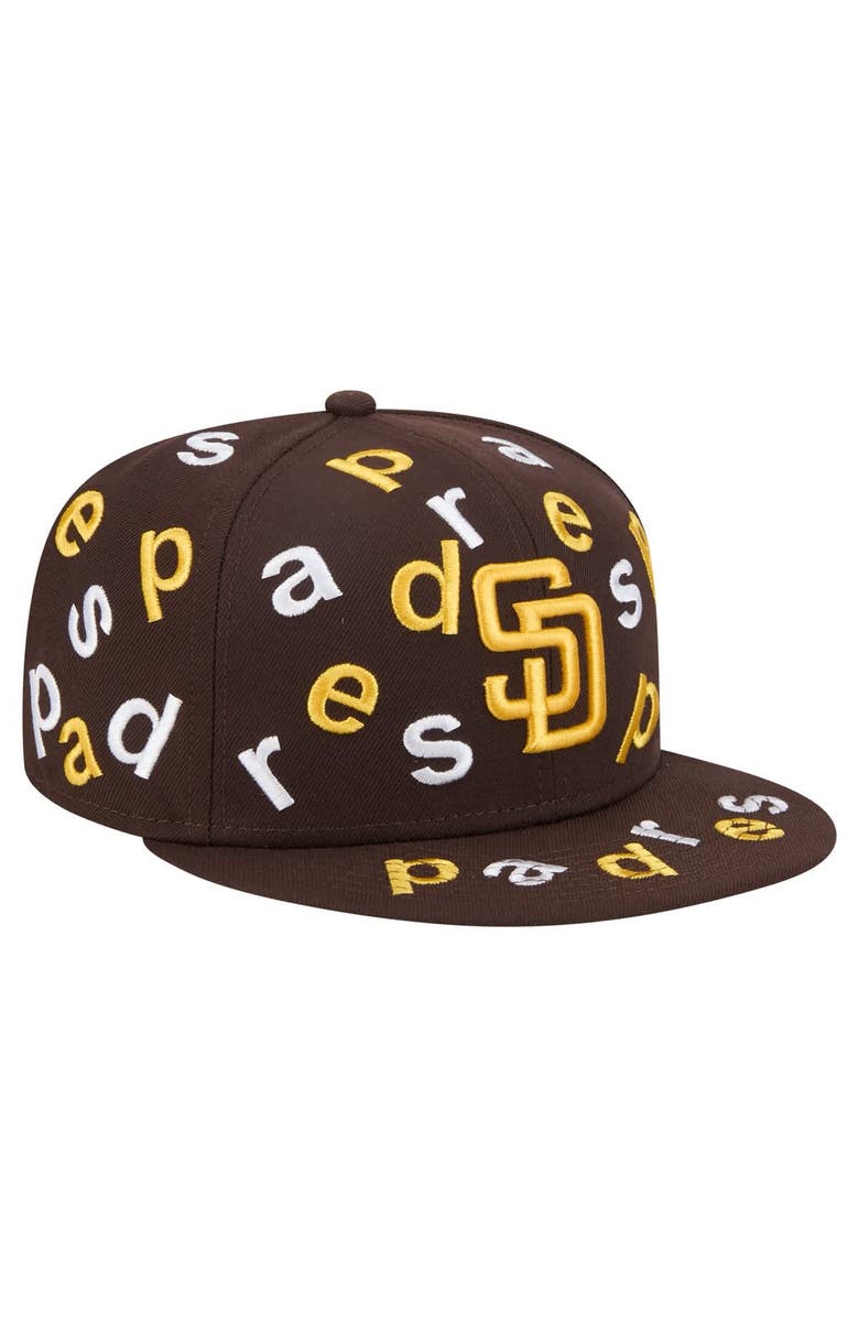 New Era Men's New Era Brown San Diego Padres Team Confetti 59FIFTY Fitted Hat, Alternate, color, Brown