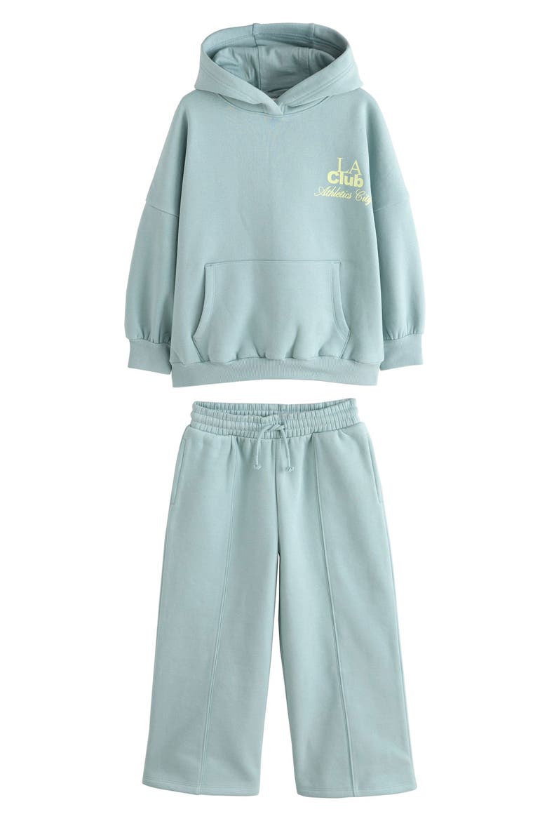 Kids' L.A. Club Graphic Hoodie & Sweatpants Set, Main, color, GREEN