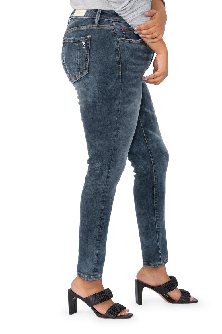 High Waist Ankle Skinny Jeans, Alternate, color, EMORY