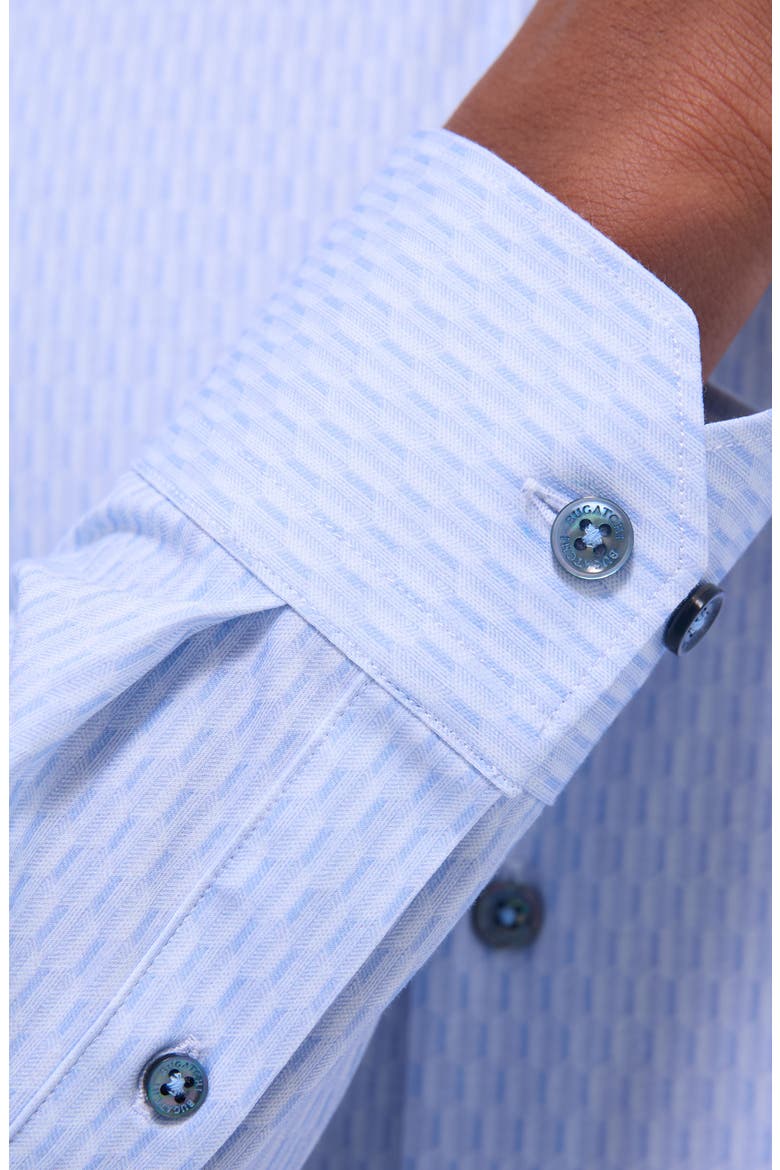 James OoohCotton® Geo Print Button-Up Shirt, Alternate, color, AIR BLUE