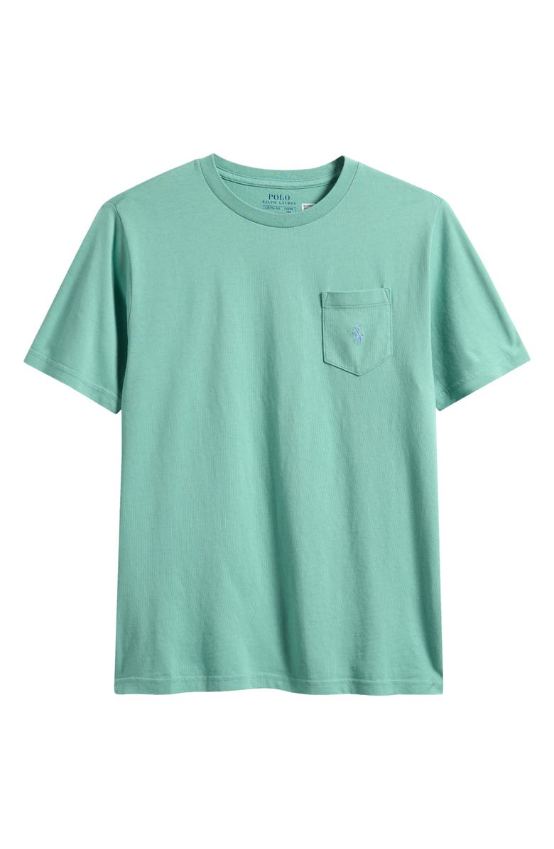 Polo Ralph Lauren Kids' Cotton Jersey Pocket T-Shirt, Main, color, Essex Green