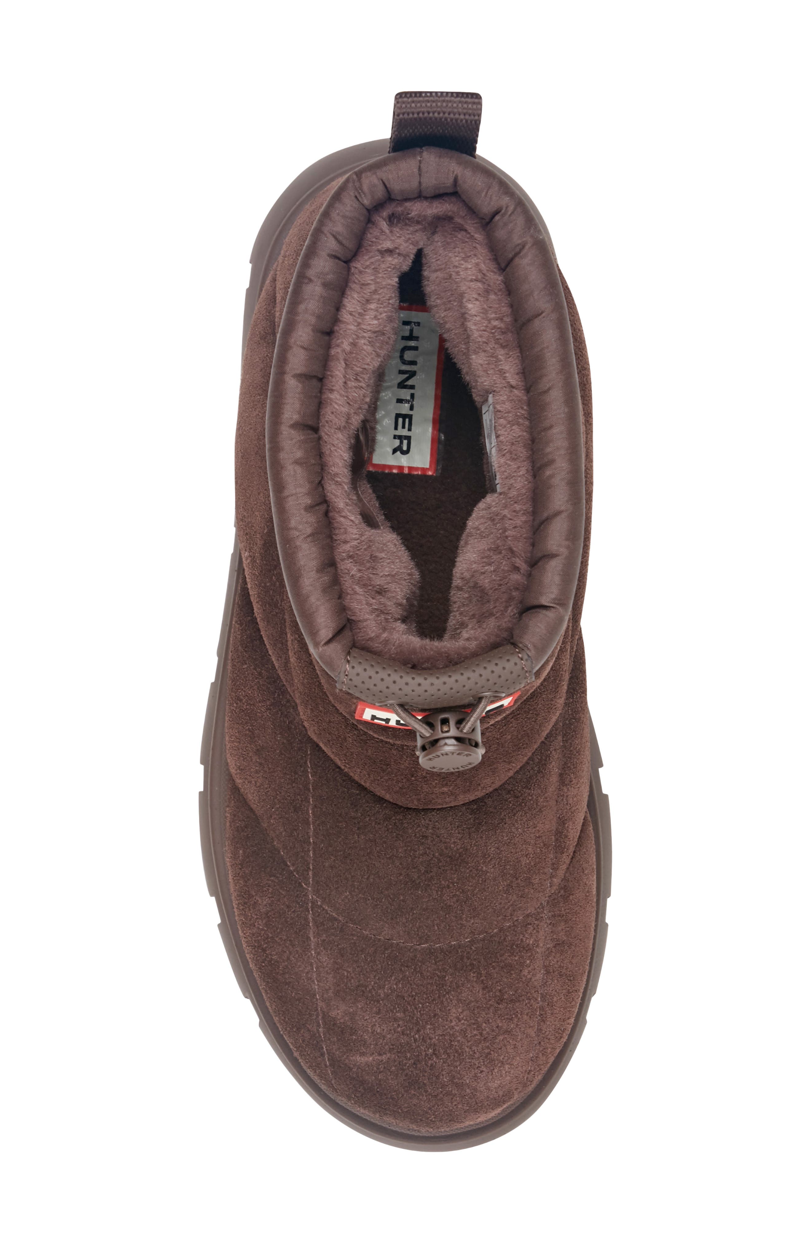 Quilted Bootie, Alternate, color, DARK BROWN