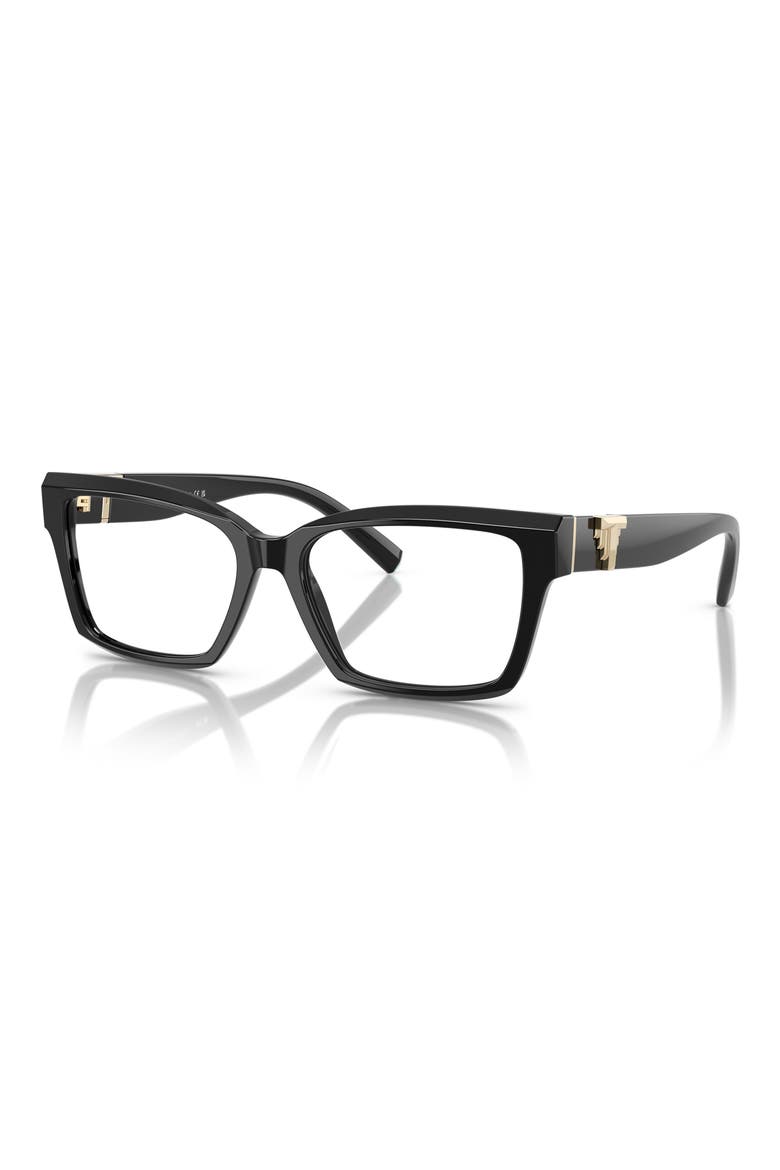 54mm Square Optical Glasses, Alternate, color, BLACK / DEMO LENS