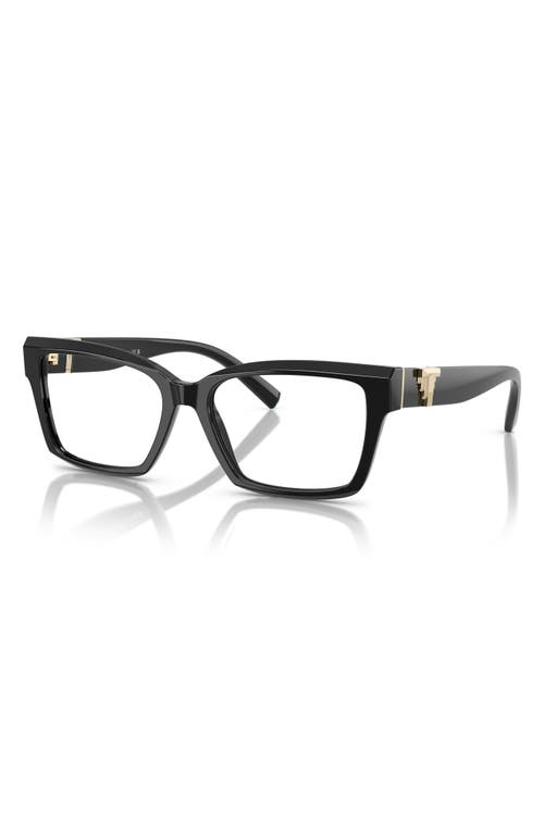 Tiffany & Co . 54mm Square Optical Glasses In Black