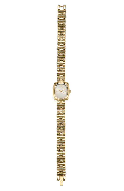 Ettika Square Dial Bracelet Watch, 20mm X 23mm In Gold